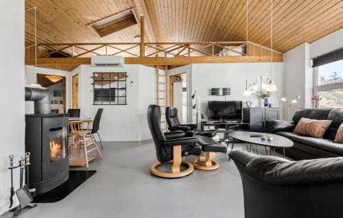 Handrup Strand House | Beach Front Home In Ebeltoft With Sauna