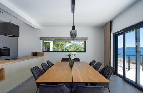 Jesenice House | Beach front home in Jesenice with sauna