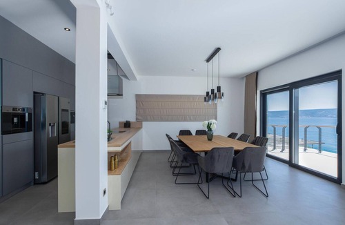 Jesenice House | Beach front home in Jesenice with sauna