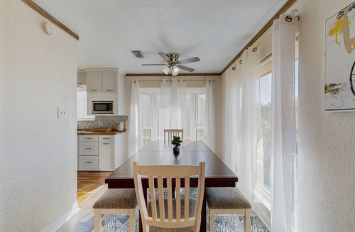 La Marque House | Beach house with private ping-pong and foosball table, patio and water view