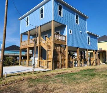 Port Bolivar House | Beach Sands 1 New Build Private Pool-Hut Tub
