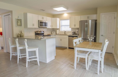 St. Augustine Beach House | Beach Villa ~ Pet Friendly ~ Fenced Yard ~ Steps to the Beach!