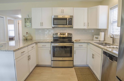 St. Augustine Beach House | Beach Villa ~ Pet Friendly ~ Fenced Yard ~ Steps to the Beach!