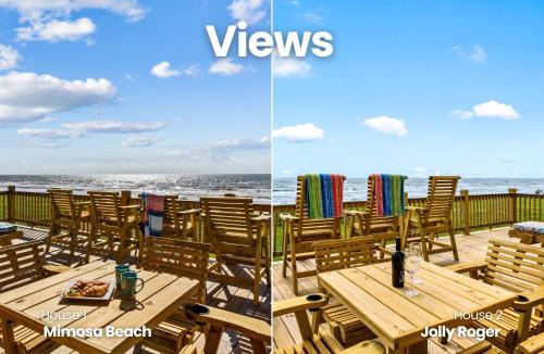 Port Bolivar House | Beachfront 10BR Escape | 2 Homes, Decks & Game Room