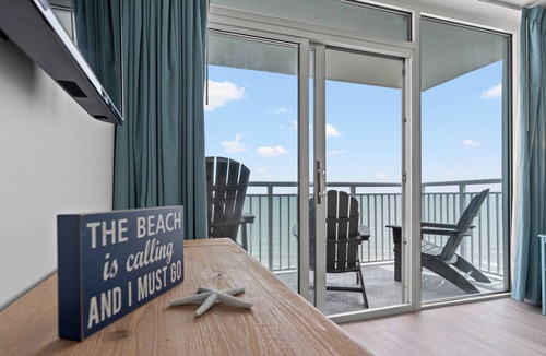 Myrtle Beach Condo | BEACHFRONT - 2024 Remodel - Lazy River - Tiki Bar - 100+ 5 Stars - Oceanfront!