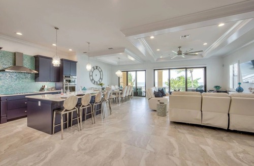 Mid Island House | ☀️Beachfront Luxury | Two Private Pools + Spas | Elevator | Siesta Blue Estate☀️