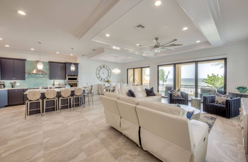Mid Island House | ☀️Beachfront Luxury | Two Private Pools + Spas | Elevator | Siesta Blue Estate☀️