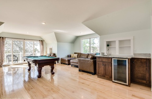 South Haven House | Beachfront Luxury Home-NEW Private Heated Pool, Lake View, Firepit, Game Room