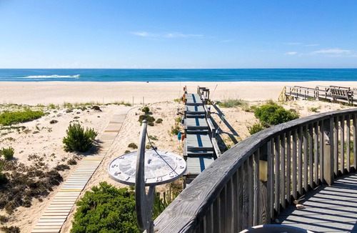 West Hampton Dunes House | Beachfront ocean-view escape with rooftop & private beach access - dog-friendly