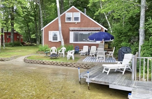 Gray Cabin | BEACHFRONT ON LITTLE SEBAGO LAKE
