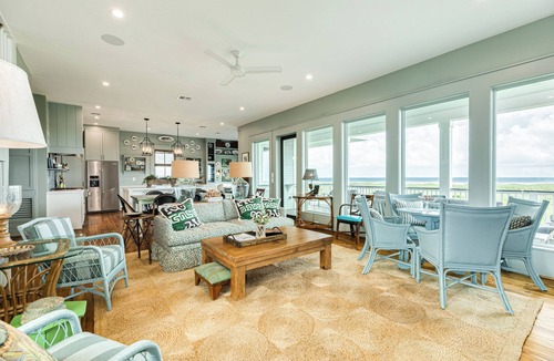 Red Fish Cove House | Beachfront Views w/Elevator, Multiple Decks + Community Pool & MORE!