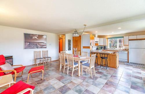 Copalis Beach House | Beachfront with loft fireplace in Copalis Beach.