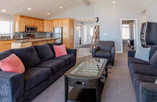 Kiwanda Shores House | Beachlandia! 4 beds. Hot tub. Oceanfront!