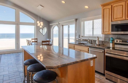 Kiwanda Shores House | Beachlandia! 4 beds. Hot tub. Oceanfront!