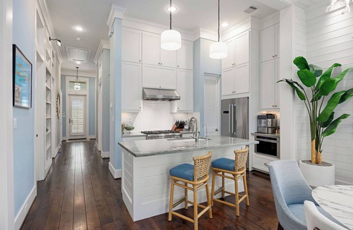 Galveston House | Beachtown - STEPS FROM BEACH - 1 Story + Elevator + Golf Cart + Pet Friendly!
