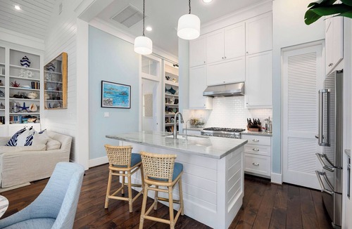 Galveston House | Beachtown - STEPS FROM BEACH - 1 Story + Elevator + Golf Cart + Pet Friendly!