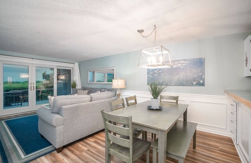 Pine Knoll Shores Condo | Beachwalk 115 - Pine Knoll Shores Oceanfront Condo! Steps to beach. Sleeps 8!