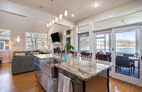 Michigan City House | Beachwalk Bliss. Sleeps 17, lake access off the back yard, hot tub and all the