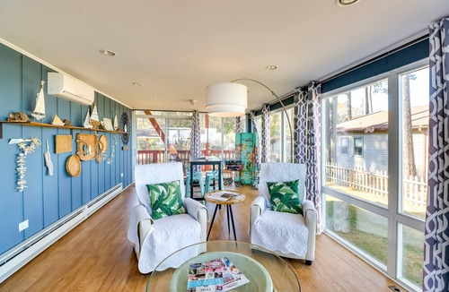 Point Lookout House | Beachy Maryland A-Frame: Steps to Chesapeake Bay!