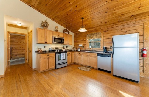 Hendersonville Cabin | Bearadise Log Cabin with Mountain Views