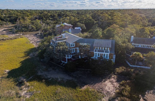 Bald Head Island House | Beauitful marsh front, six bedroom home with infinity pool with hot tub.