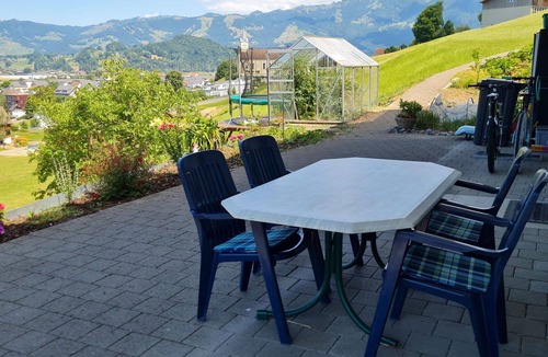 Reichenburg Apartment | Beautiful apartment for 2 guests with WIFI, TV, terrace and panoramic view