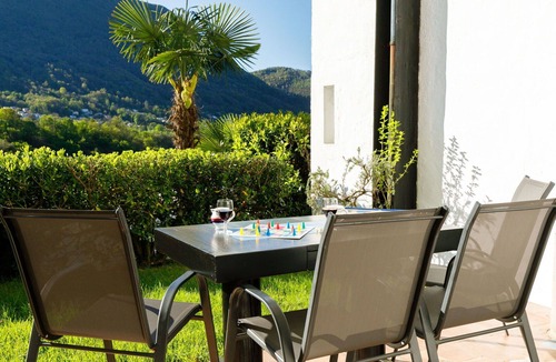 Capriasca Apartment | Beautiful apartment for 4 guests with WIFI, pool, TV, patio, pets allowed and panoramic view