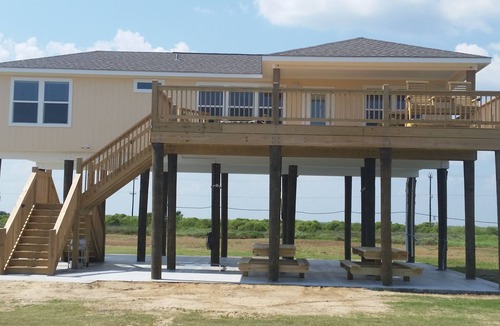 Port Bolivar House | Beautiful Beachfront! Spectacular View! Awesome Deck! Gourmet Kitchen