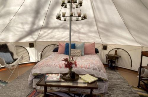 Excelsior Springs House | Beautiful Bell Tent Rental near Kansas City for Glamping in Missouri