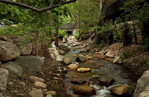 Broadmoor Cabin | Beautiful deck DIRECTLY on CREEK! CENTRAL AIR Walk to the Broadmoor