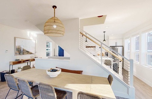 Nelscott House | Beautiful family friendly home with private hot tub walk to beach shared pool