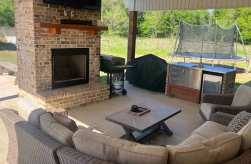 Golden Other | Beautiful farm home with pool, outdoor living space and pond
