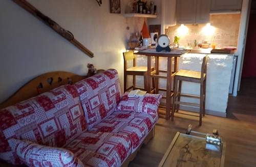 Greolieres les Neiges Apartment | Beautiful studio renovated 30 m2 with fireplace