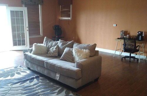 Hutto House | Beautiful home away from the city. Room is cozy and comfortable.