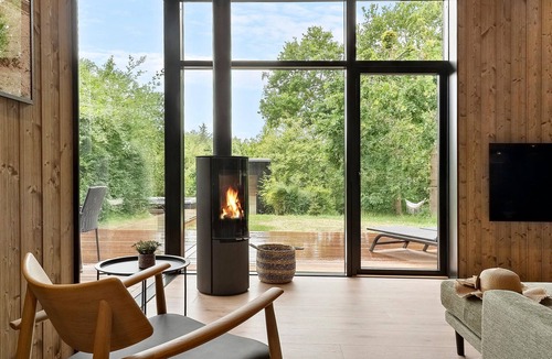 Hvidbjerg Strand House | Beautiful home in Børkop with sauna