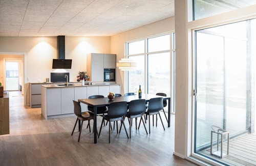 Hvidbjerg Strand House | Beautiful home in Børkop with sauna