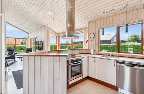 Bjert House | Beautiful home in Bjert with sauna