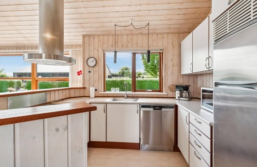 Bjert House | Beautiful home in Bjert with sauna