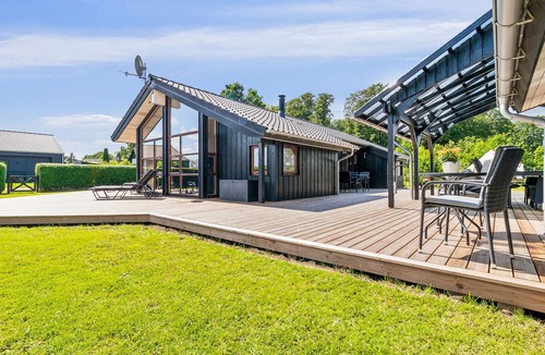 Bjert House | Beautiful home in Bjert with sauna