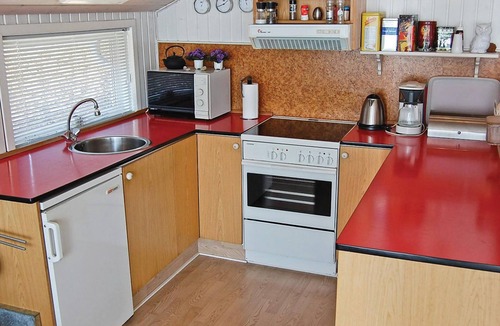 Bjert House | Beautiful home in Bjert with house sea view