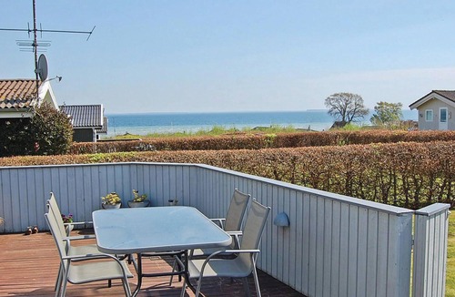 Bjert House | Beautiful home in Bjert with house sea view