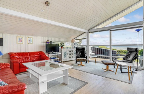 Bjert House | Beautiful home in Bjert with sauna