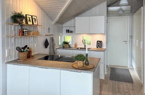 Bjert House | Beautiful home in Bjert with sauna