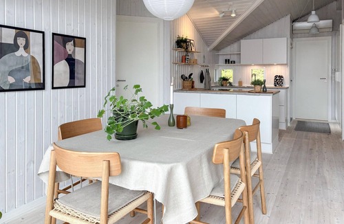 Bjert House | Beautiful home in Bjert with sauna