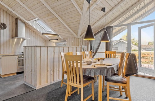 Skastrup Strand House | Beautiful home in Bogense with kitchen