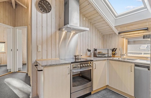 Skastrup Strand House | Beautiful home in Bogense with kitchen