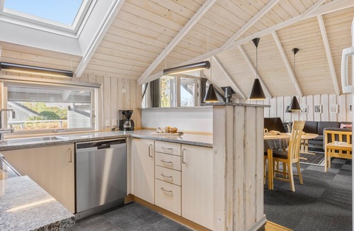 Skastrup Strand House | Beautiful home in Bogense with kitchen