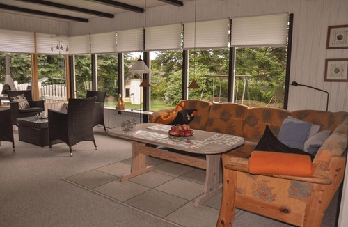 Skastrup Strand House | Beautiful home in Bogense with kitchen