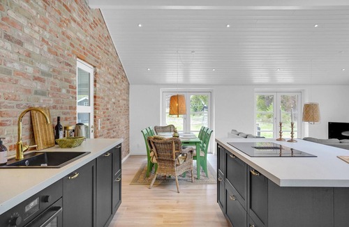 Handrup Strand House | Beautiful home in Ebeltoft with sauna