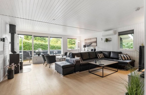 Bønnerup Strand House | Beautiful home in Glesborg with sauna